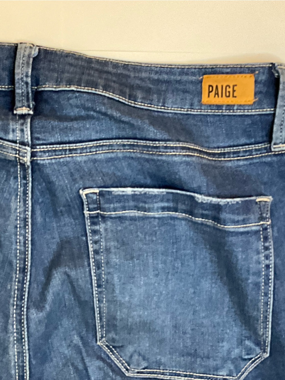 PAIGE Aneesa Dark Wash Ankle Wide Jeans Women’s Size 31 Premium Denim - Picture 6 of 7
